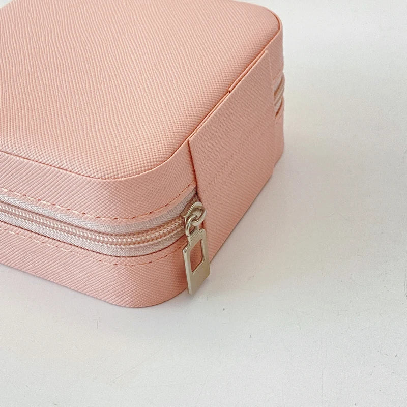 Leather Jewelry Case Travel Organizer with Compartments - Smarsty