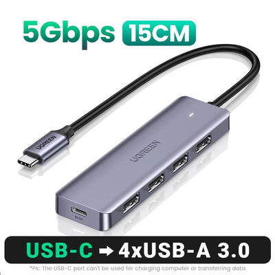 USB C Hub 4 Ports USB 3.0 UltraSlimDock For MacBook - Smarsty