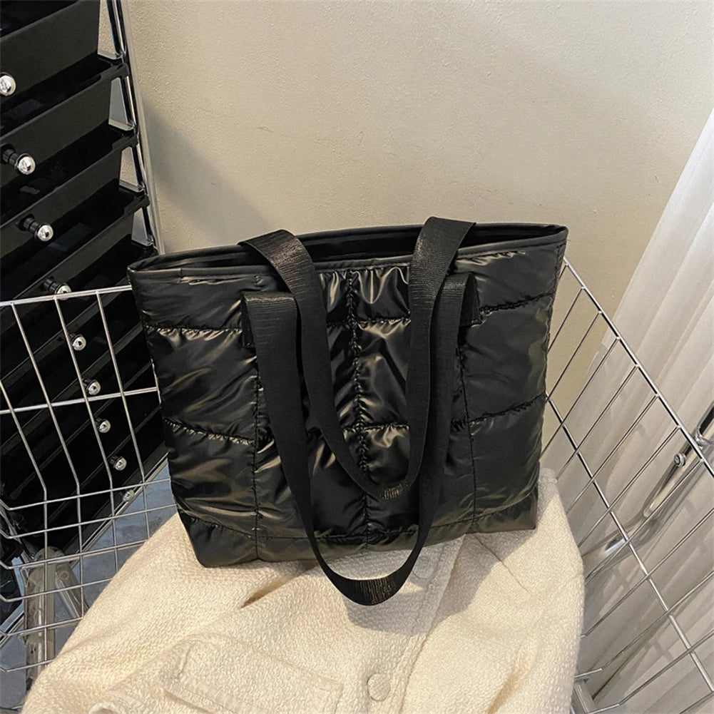 Women Tote Bag Large Capacity Cotton Padded Quilted Travel - Smarsty