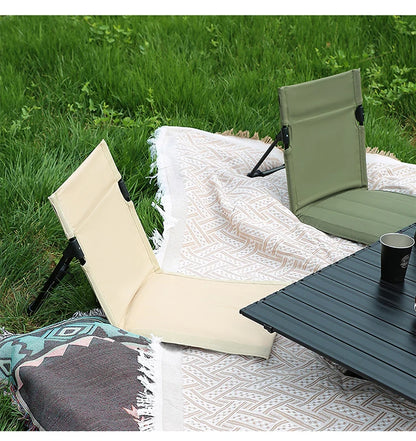TARKA Camping Single Lazy Chair Park Backrest Relaxing Chairs Lightweight Folding Chairs Outdoor Foldable Beach Picnic Chairs