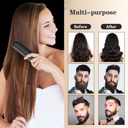 Cordless Beard Straightener Brush for Fast Styling - Smarsty