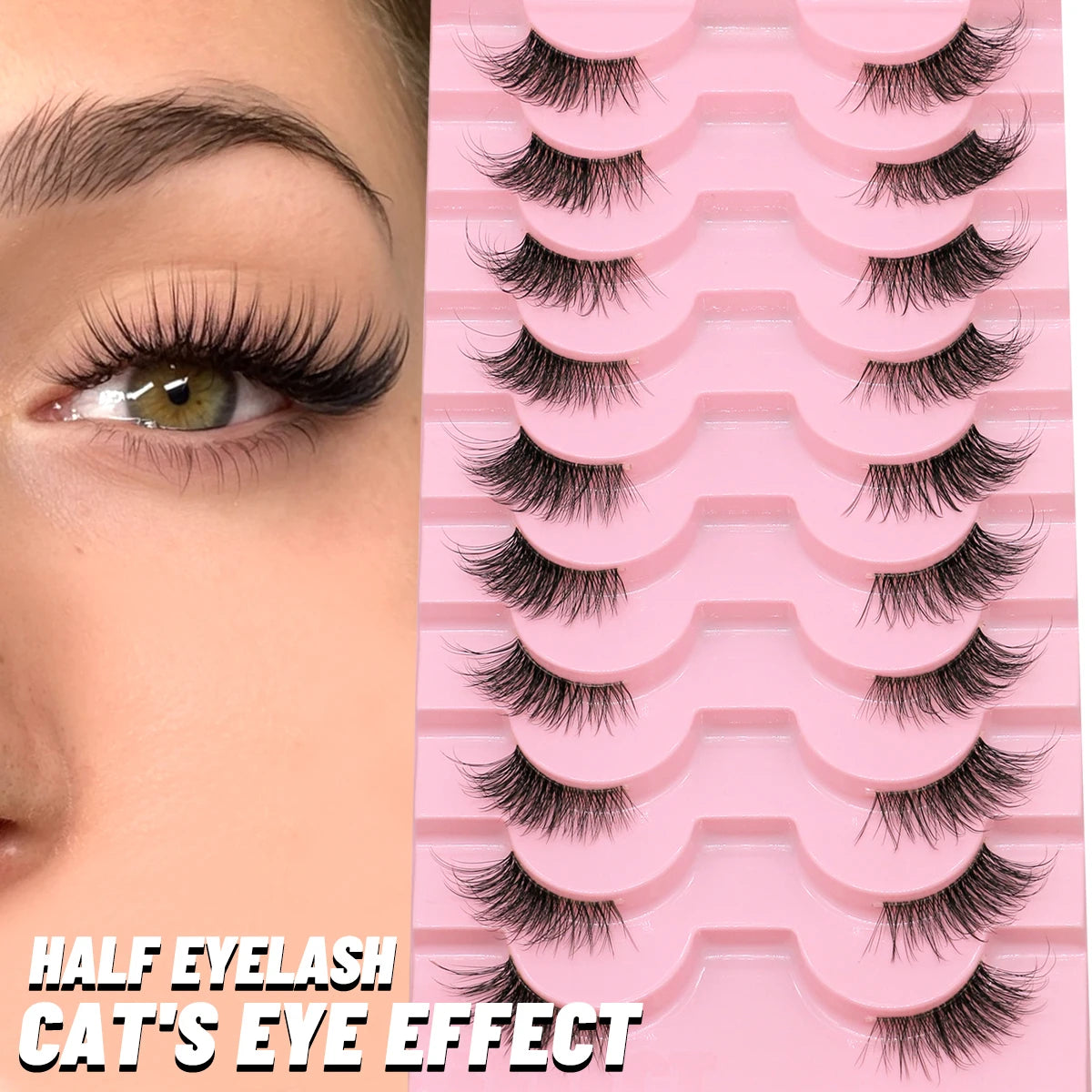 GROINNEYA Soft Natural Faux Mink Eyelashes for Everyday Wear - Smarsty