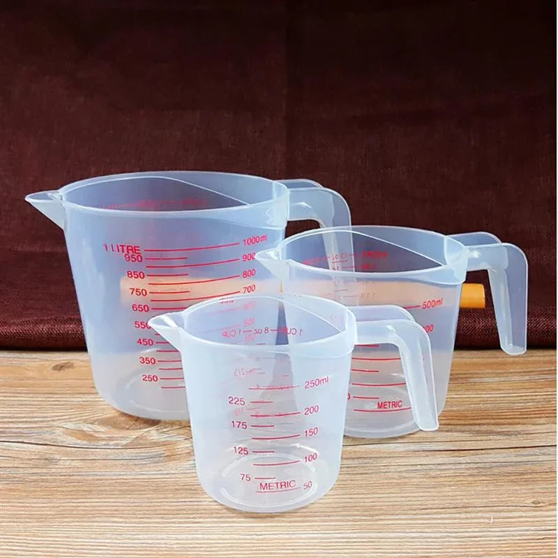 3 Piece Plastic Measuring Cups Set for Accurate Baking - Smarsty