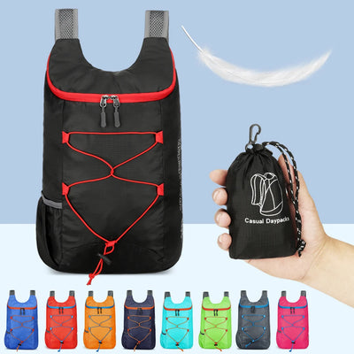 10L Foldable Portable Backpack Splashproof Folding Mountaineering Bag Ultralight Travel Daypack Bag Sports Daypack for Men Women - Smarsty