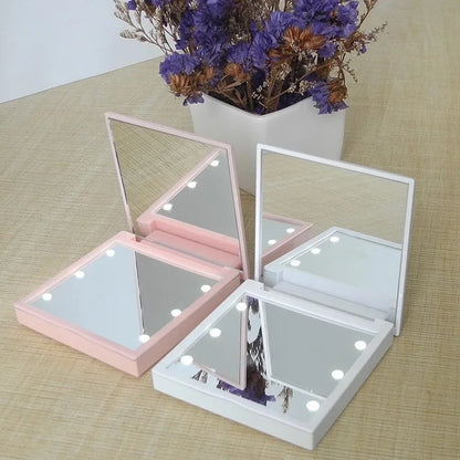 Portable LED Makeup Mirror With Magnification For Travel - Smarsty