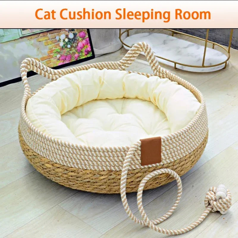 Breathable Summer Cat Bed with Removable Cover - Smarsty