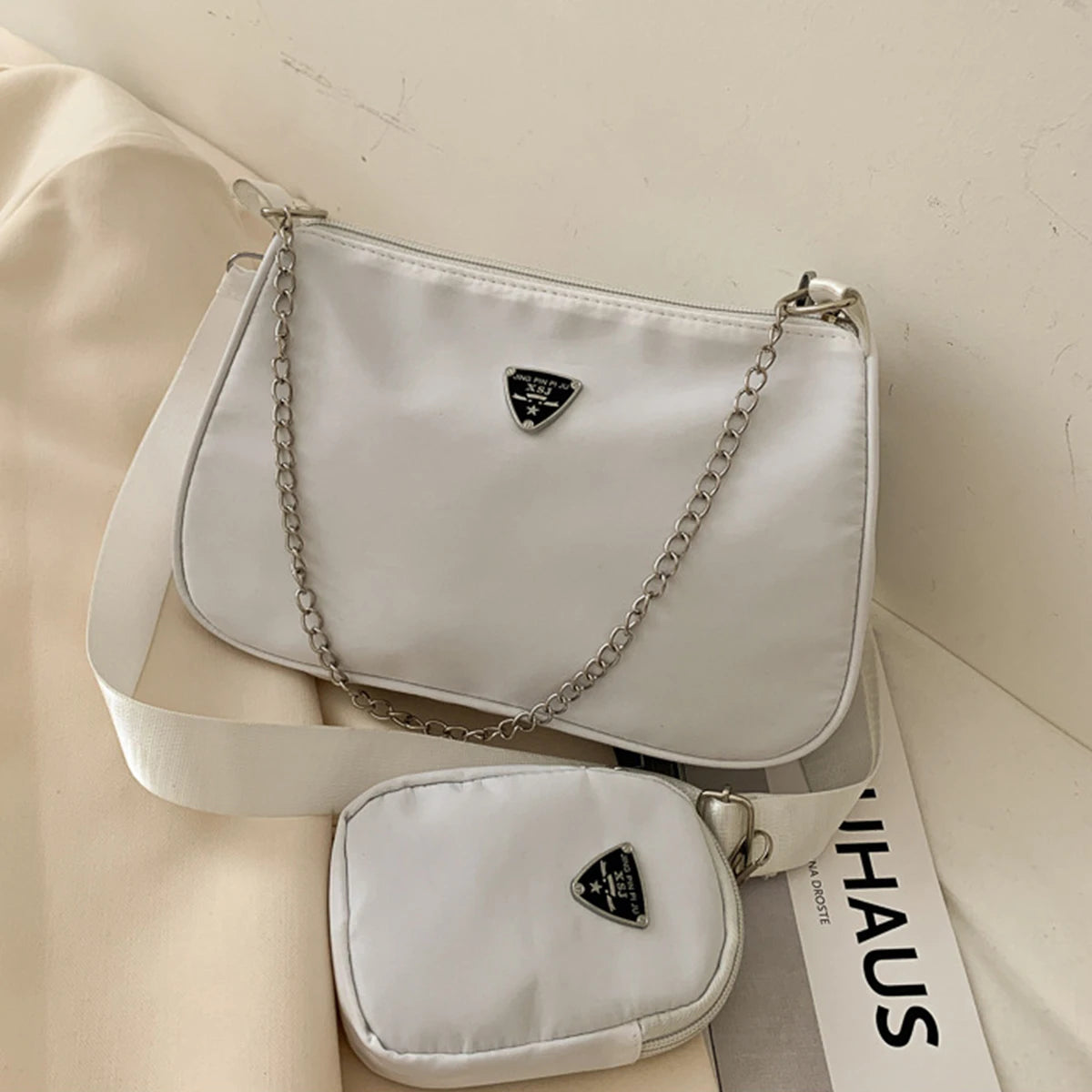 Nylon Crossbody Bag For Women Portable Casual Style - Smarsty