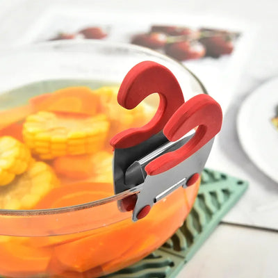 Pot Spoon Holder Pot Clip Holder Anti Scald Silicone Grip for Spoon Spatula Fork Cooking Utensils Spoon Rest Kitchen Accessories by Smarsty