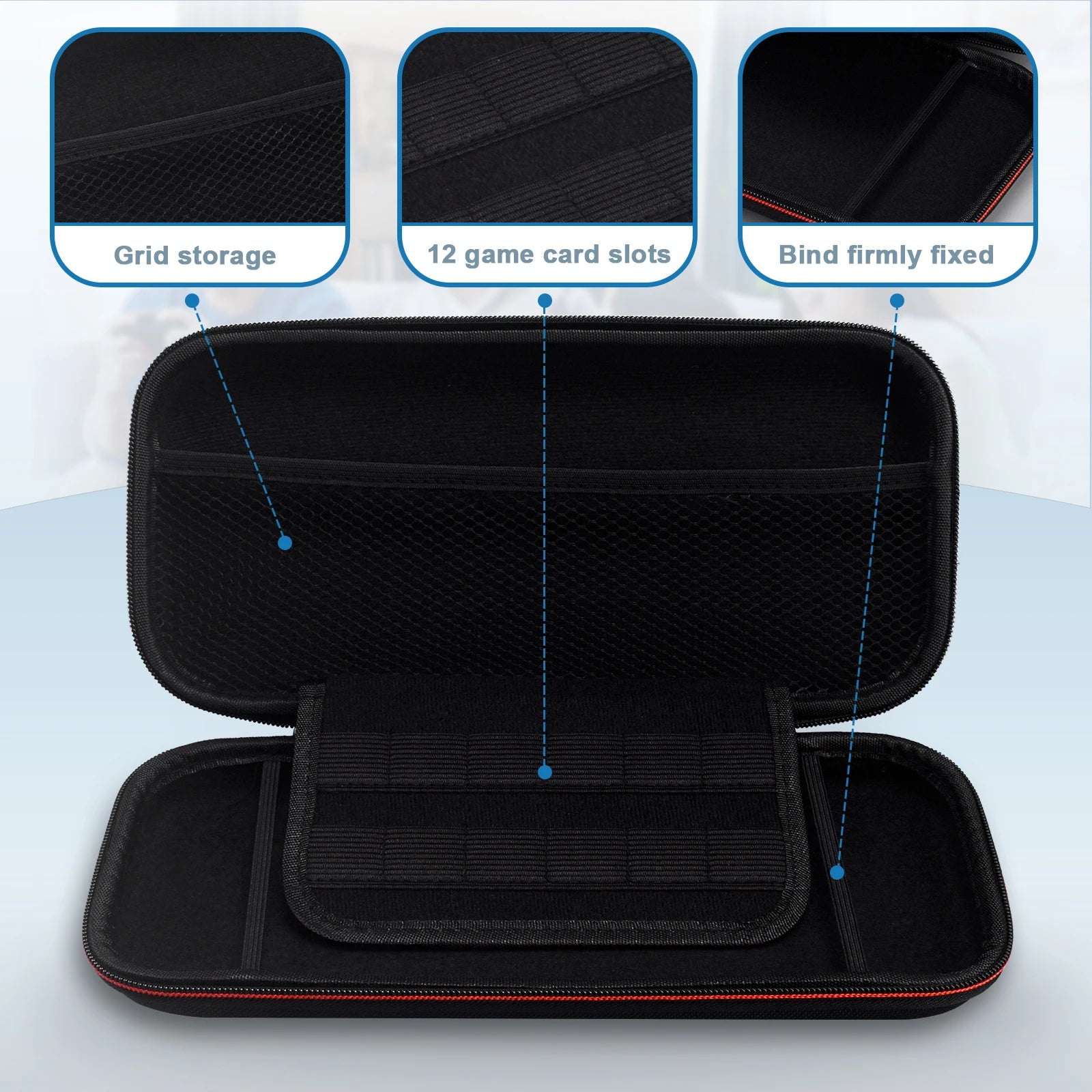 Protective Carrying Case for Nintendo Switch 2 with Game Card Slots - Smarsty