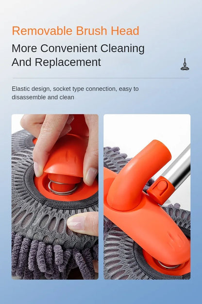 Telescopic Car Cleaning Brush Mop With Chenille Heads - Smarsty