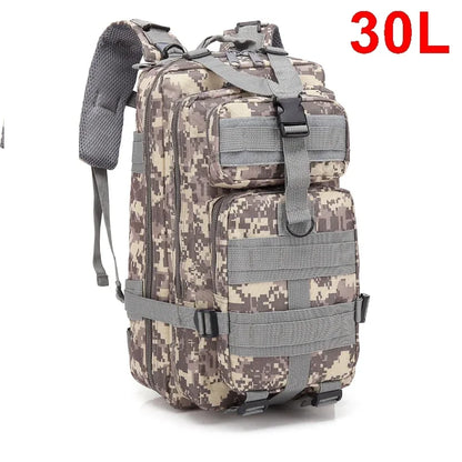 30/50L Tactical Backpacks Man Traveling Bags Survival Outdoor 3P Assault Pack EDC Molle Pack hiking Trekking Hunting Bag - Smarsty