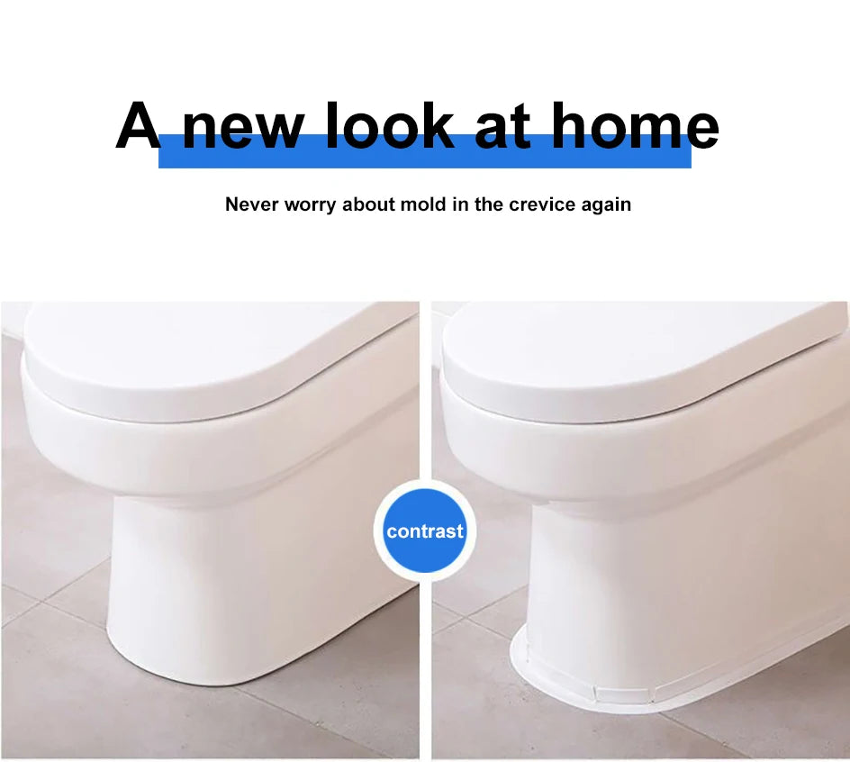 3.2M Bath Caulk Tape Self Adhesive PVC Oil-Proof Kitchen Sink Edge Corner Wall Sticker Waterproof Toilet Sealing Strip Tape - Smarsty