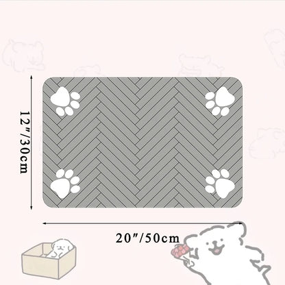 Waterproof Pet Feeding Mat with Quick Dry Feature - Smarsty