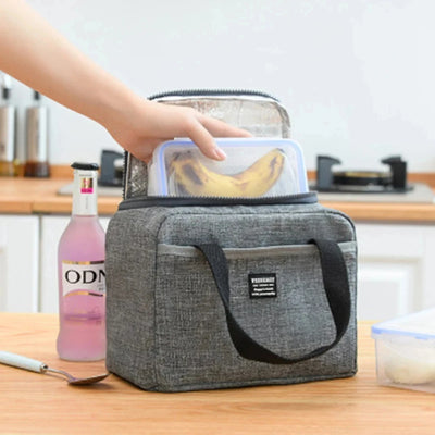 Insulated Portable Lunch Bag For Women Office Tote Compact - Smarsty