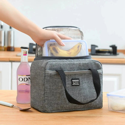 Insulated Portable Lunch Bag For Women Office Tote Compact - Smarsty