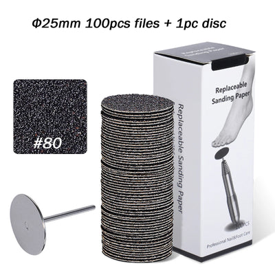 Replaceable Sandpaper Pedicure Discs for Smooth Feet - Smarsty