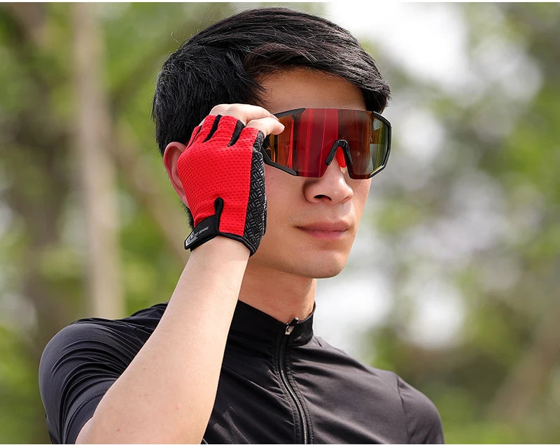 West Biking Full Finger Cycling Gloves Non Slip Silicone Palm - Smarsty