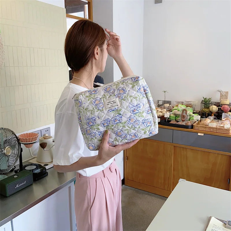 Large Capacity Women's Cosmetic Bags Cases Casual Ladies Small Storage Bag with Zipper Female Travel Clutch Bag Small Handbags - Smarsty