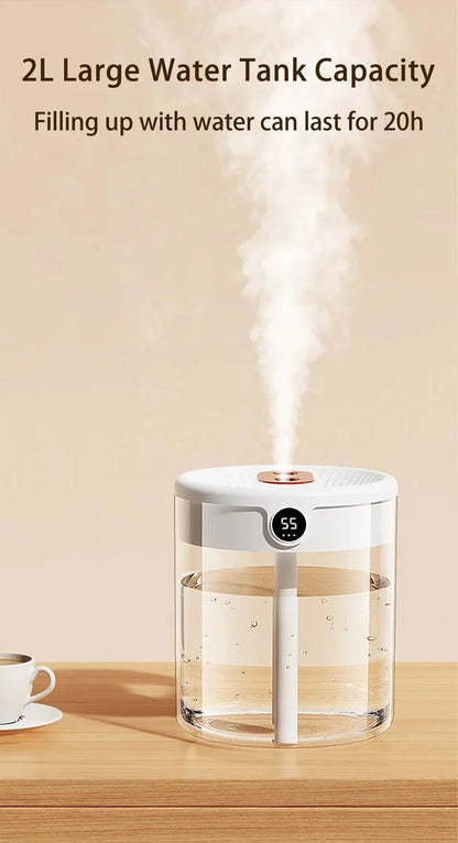 2L Portable Humidifier for Quiet Bedroom Use - Smarsty