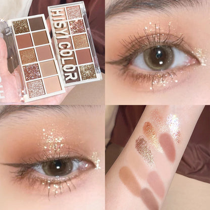 Star Rejuvenation Ten-Color Eye Shadow Palette Matte Finish - Smarsty