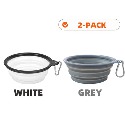 Collapsible Silicone Dog Bowls for Travel and Camping - Smarsty