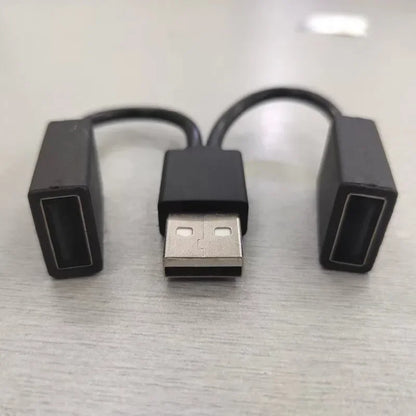 Car USB Hub 1 In 2 Out Charging Cable CompactLight