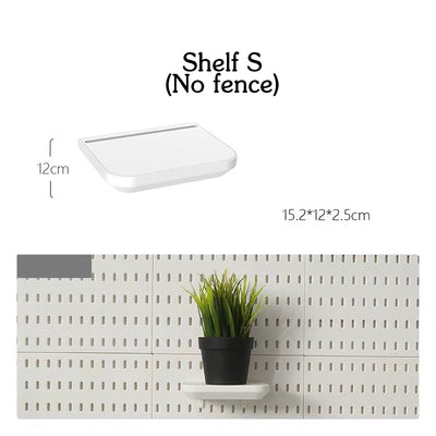 DIY Pegboard Accessories Kitchen Organization No Drill Hanging Shelf Storage Hooks Wall Organizer Crafts For Garage Room by Smarsty