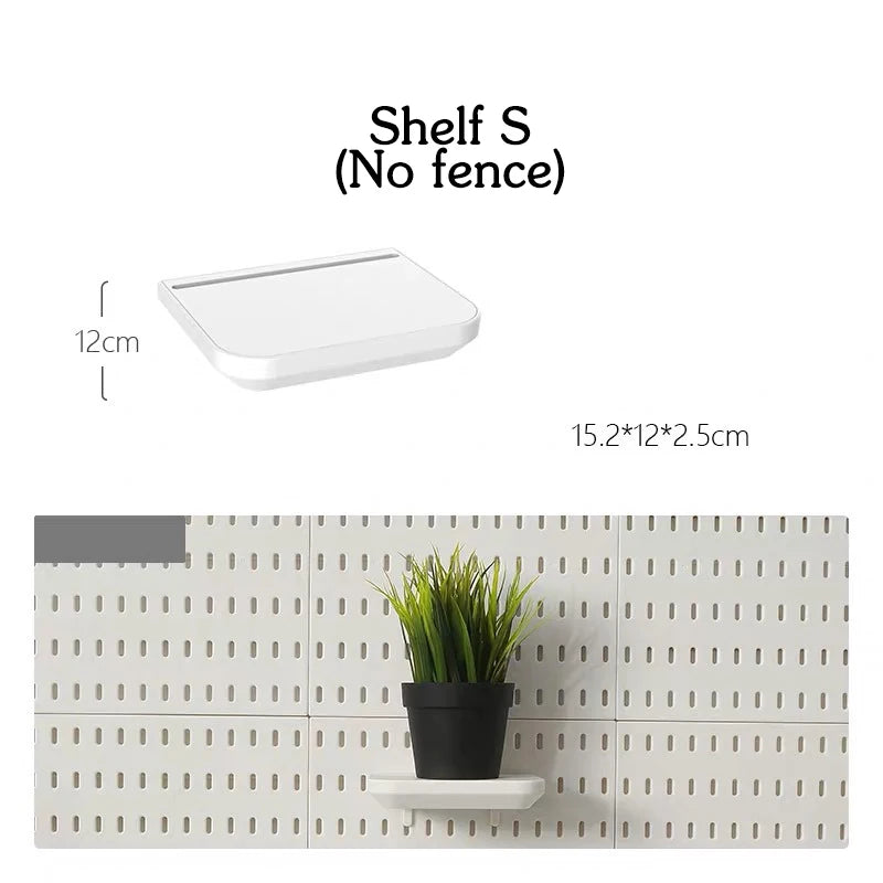 DIY Pegboard Accessories Kitchen Organization No Drill Hanging Shelf Storage Hooks Wall Organizer Crafts For Garage Room