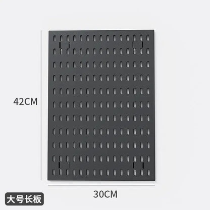 No Punching Pegboard Wall Organizer Panel Shelves For Gamer Room,bathroom,kitchen Storage Rack Organizer Pegboard Accessories