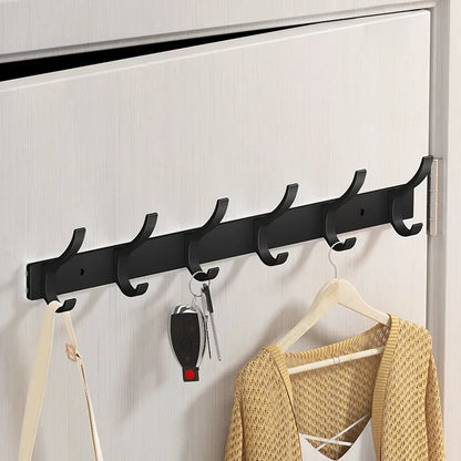 Black Aluminum Robe Hooks for Towel and Coat Storage - Smarsty