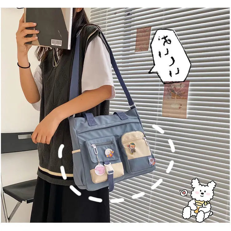 Waterproof Nylon Shoulder Bag For Women Crossbody Tote - Smarsty
