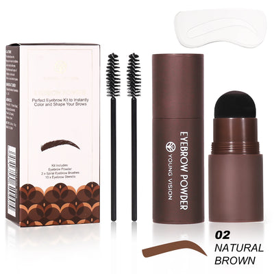 Eyebrow Stamp Stencil Kit for Long-Lasting Waterproof Makeup - Smarsty