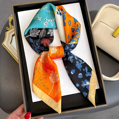 Luxury Silk Square Scarf for Women Spring Summer - Smarsty