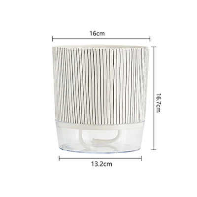 Self-watering Flower Pot Lazy Automatic Hydroponics Plants Pot Cotton Rope Watering Succulent Potted Planters Home Office Decor
