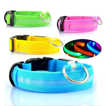 USB Rechargeable LED Dog Collar with Adjustable Anti-Lost Feature - Smarsty