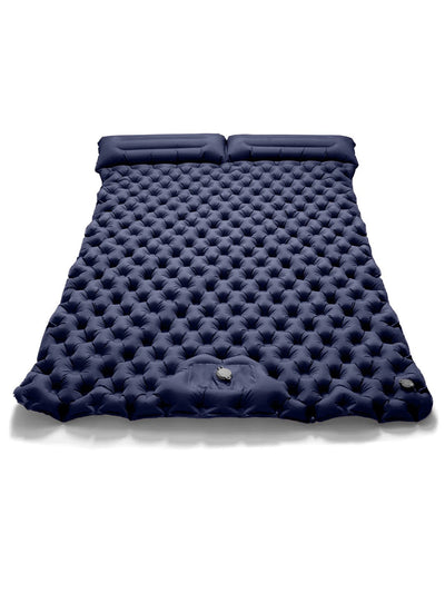 Outdoor Camping Double Inflatable Mattress Extra Wide Sleeping Pad Ultralight Folding Bed Sleeping Mat Car Travel Mat by Smarsty
