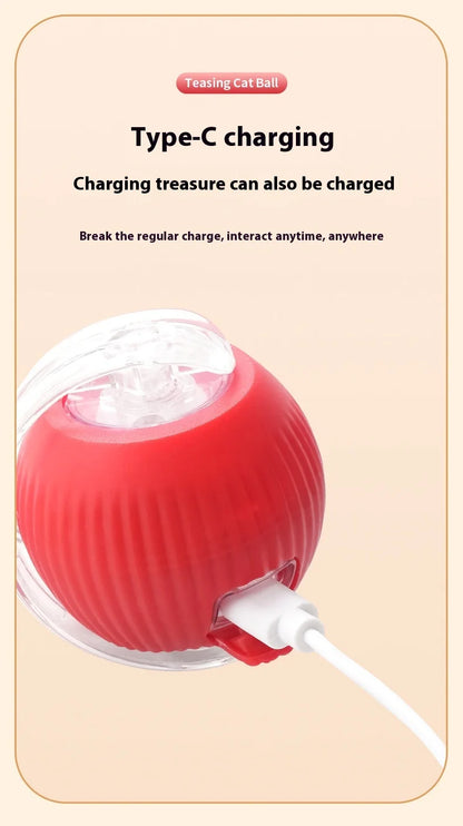 Rechargeable Interactive Cat Toy Smart Rolling Ball - Smarsty