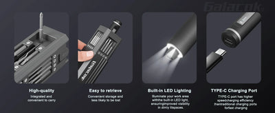 49 in 1 Electric Screwdriver Set 5 Torque Settings Precision Power Tool Magnetic Screw Driver Bits for iPhone Glasses Watch PC