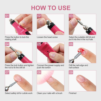 YIKOOLIN Electric Nail Drill Machine Kit for Perfect Manicures - Smarsty