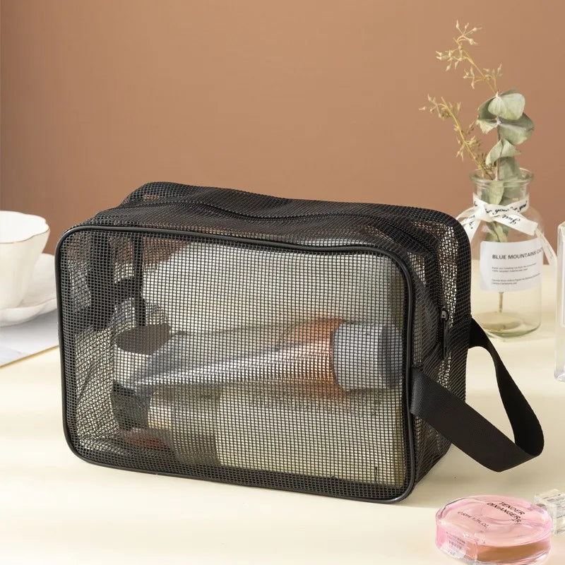 Mesh Shower Caddy Tote Bag Cosmetic Storage Organizer Large - Smarsty