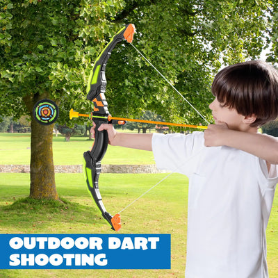 JOYFY Kids Bow Arrow Set with LED Flash Lights Outdoor Archery Set Toy with Suction Cup Arrows Great for Kids 6-12 Birthday Gift