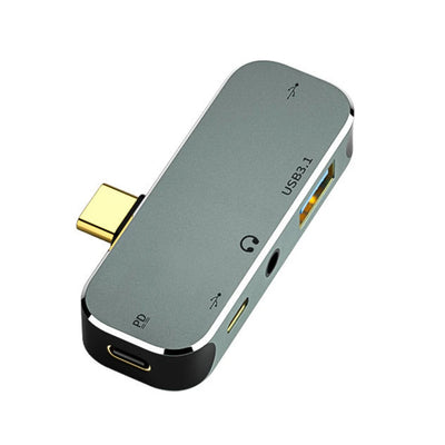 Type-C Extension Hub to 3.5 PD100W USB3.0/USB2.0/USB3.1 HDMI-Compatible Splitter Computer Peripherals
