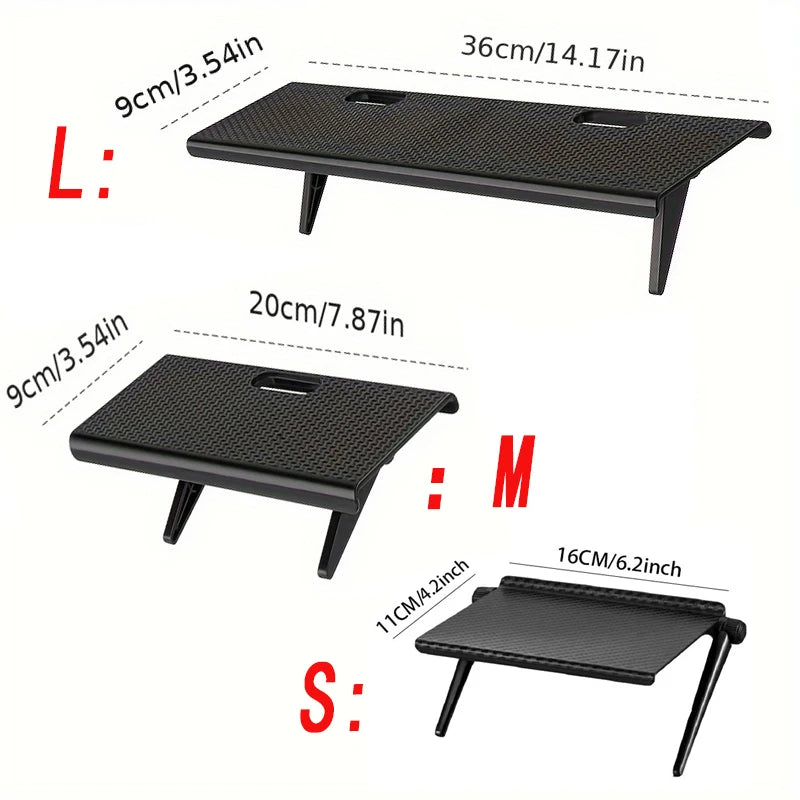 Adjustable TV Screen Top Shelf Computer Monitor Desktop Screen Top Storage Rack TV Media Box, Router Shelf Rack Home Organizer