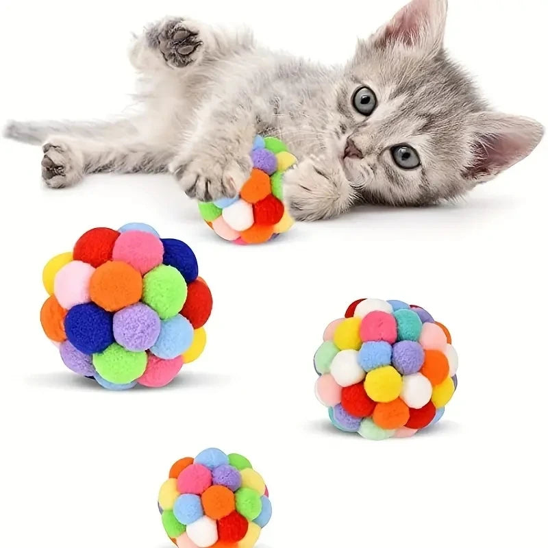 Durable Nylon Cat Plush Ball Toy for Engaging Play - Smarsty