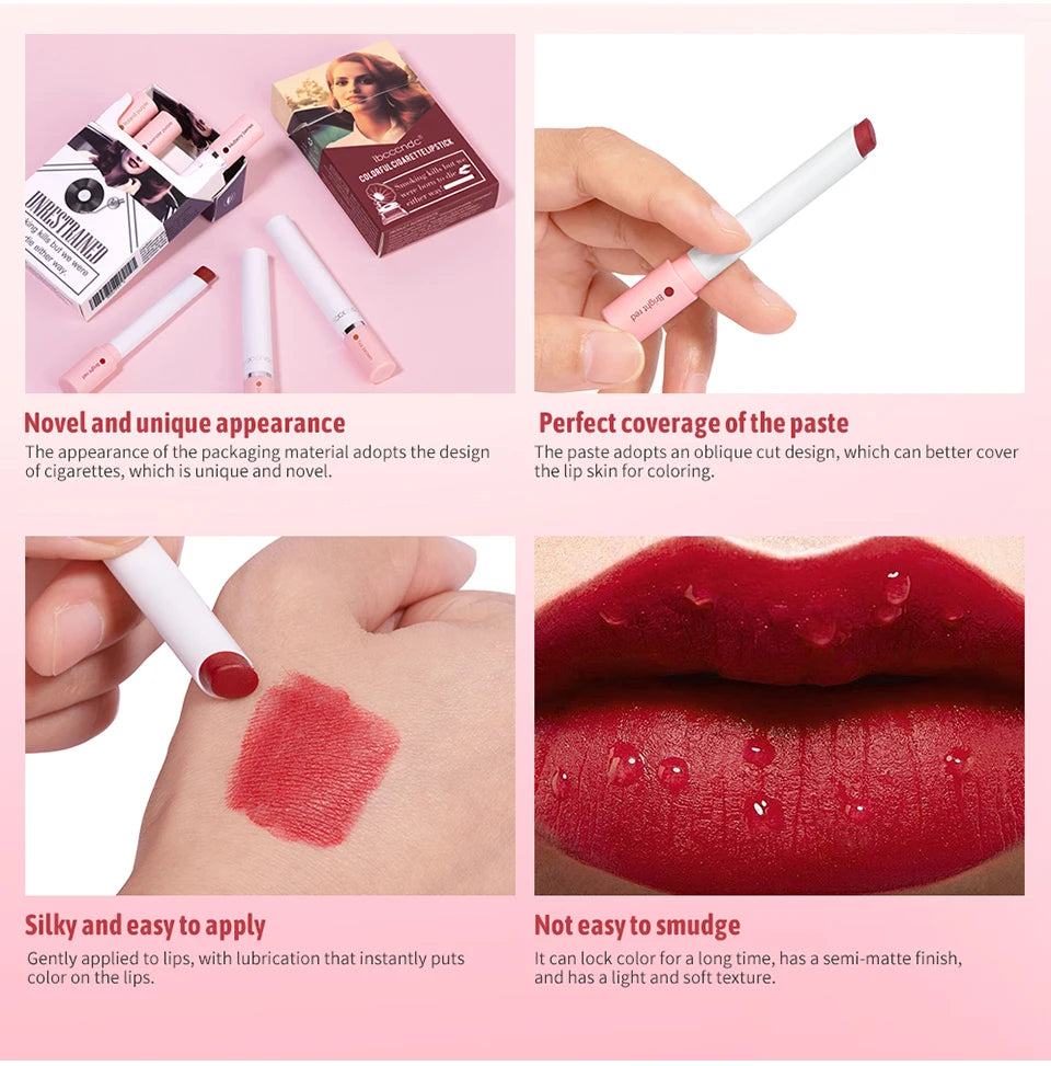 Long Lasting Matte Lipstick Set Waterproof Lip Gloss - Smarsty