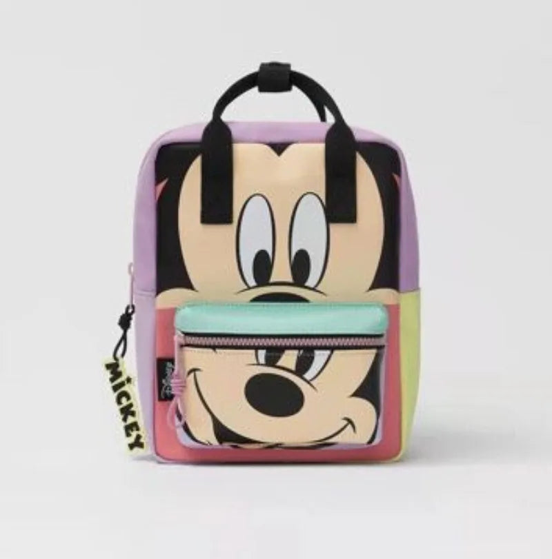 Mickey Mouse Canvas Backpack Large Capacity School Bag - Smarsty