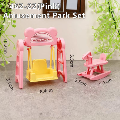 1:12 Dollhouse Miniature Cradle Crib Surround Bed Piano Table Set Furniture Kitchen Model Decor Toy Doll House Accessories