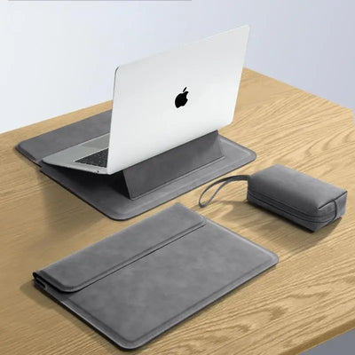 PU Laptop Sleeve 13 To 15 Inch No Zipper CaseGuard - Smarsty