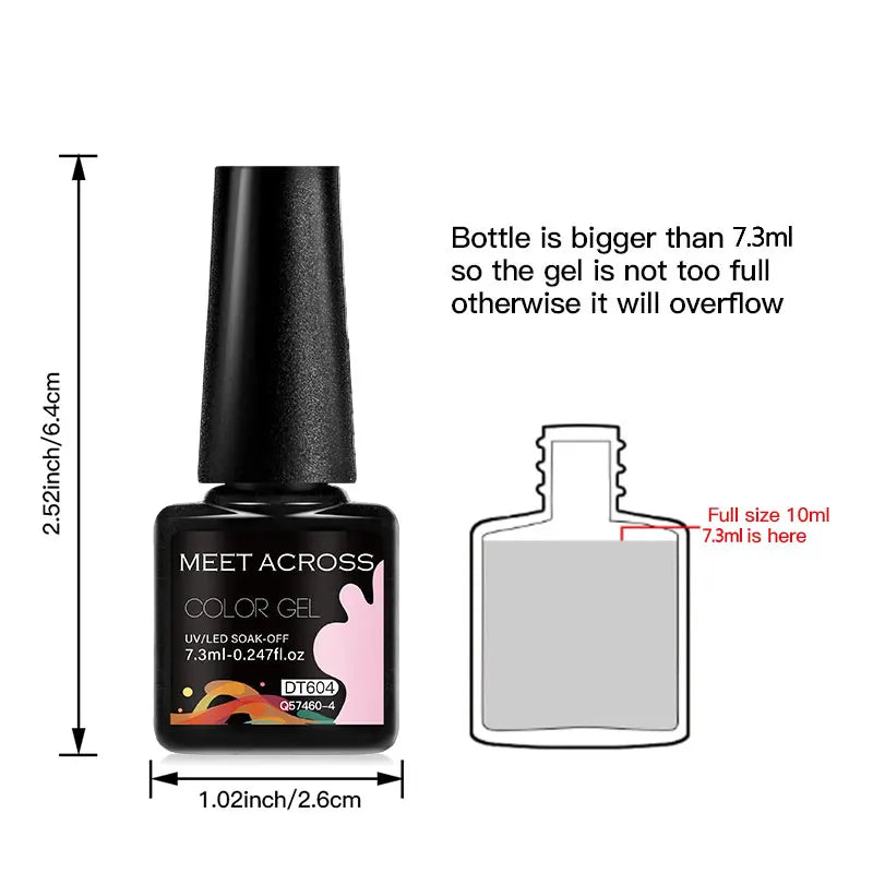 Sparkly Red Pink Gel Nail Polish Set for Stunning Nail Art - Smarsty