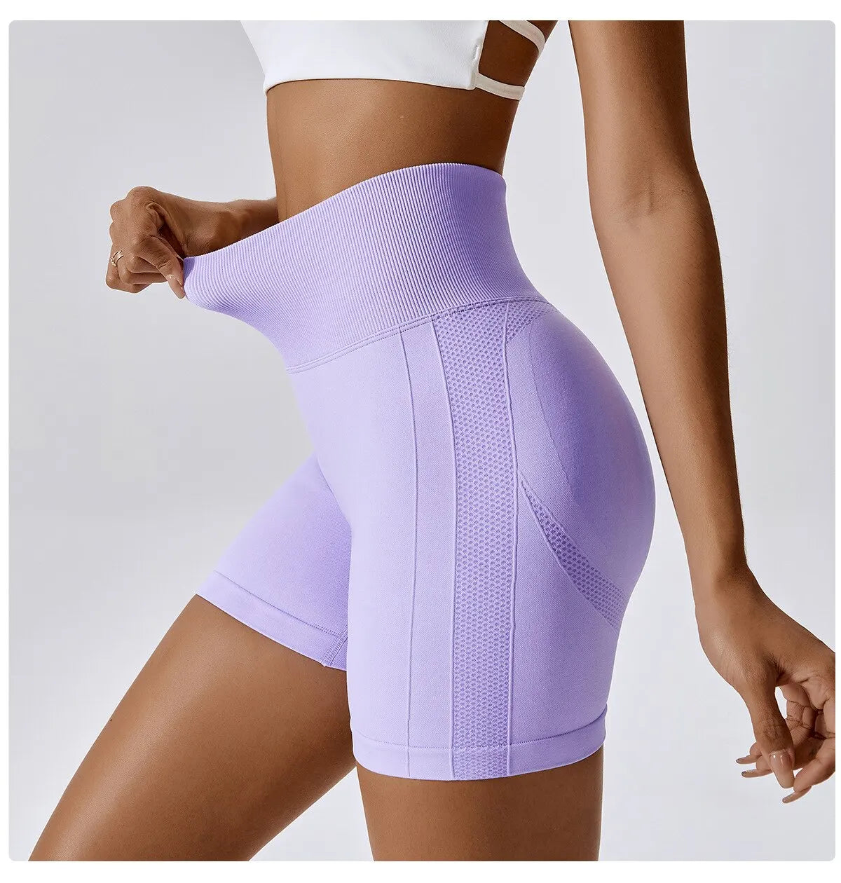 Women Shorts Seamless Sports Shorts For Women Cycling Jogging Fitness High Waist Push Up Gym Shorts Leggings Women Yoga Clothing - Smarsty